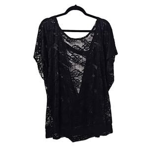 Torrid Black Lace Top